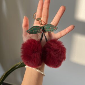 Charm de cereza peluche