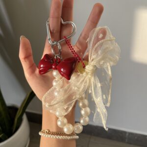 Charm de 3 en 1 (Moño, lazo y perlas)