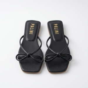 Sandalia lacito negro 37 (talla única)