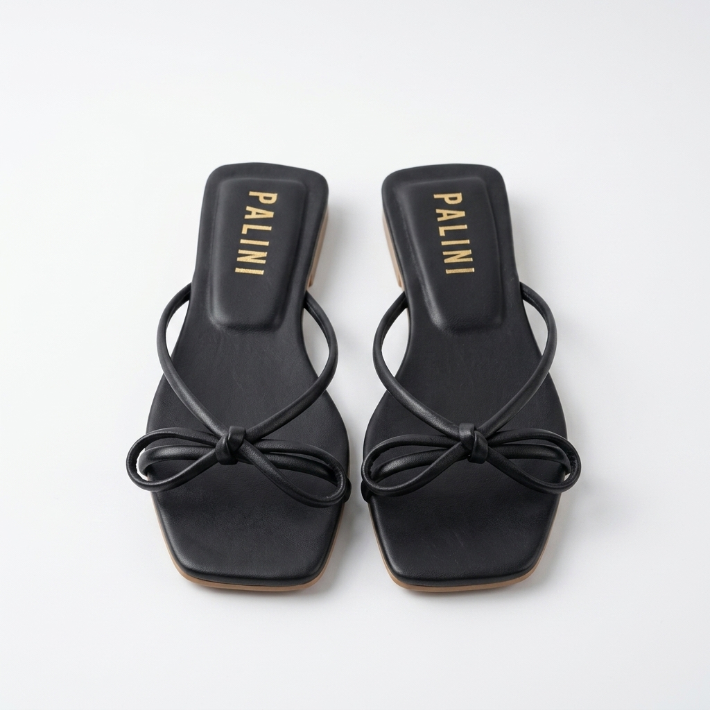 Sandalia lacito negro 37 (talla única)