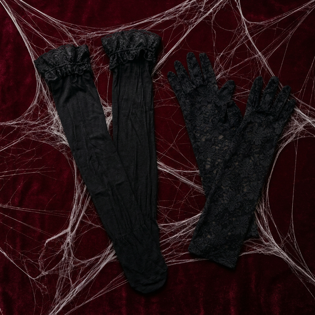 Pack darks (medias y gauntes negros)